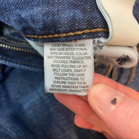 Lucky Men’s Original Straight Dark Wash Blue Jeans - Picture 9 of 12